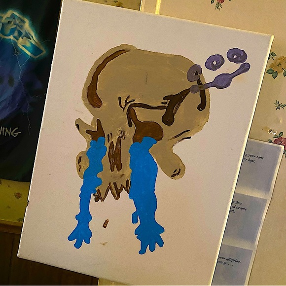 Various  hand painted Acrylic Abstract canvases *MY ARTWORK *  buy all for $50 - Picture 2 of 6